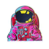 Sacs en Mylar holographiques personnalisés en forme irrégulière découpés à l'emporte-pièce, anti-odeur, pour bonbons et snacks, vente en gros d'usine