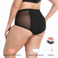Échantillons gratuits ensemble de culottes de nuit menstruelles tricotées grande taille Culotte invisible anti-taches avec t-shirts pour les règles