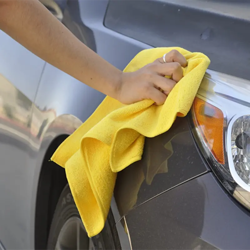 Serviettes en microfibre de lavage de voiture de haute qualité pour serviettes de nettoyage absorbantes pour lavage de voiture