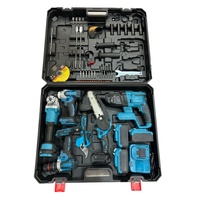 Ensemble de perceuse électrique sans fil, outils de quincaillerie, clés à main, boîte à outils, kits d'outils