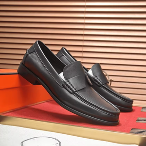 Zapatos Oxford con Parte Superior de Cuero Vacuno de Grano Completo, Entresuela de Goma/Látex Espumado, Suela de Goma y Forro de Tela para Todas las Temporadas - Product Image 1