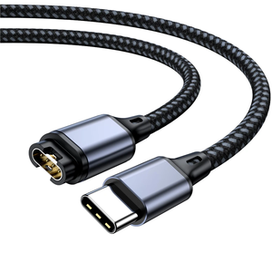 <span class=keywords><strong>Cable</strong></span> de Carga Trenzado Tipo-C de 1.2M PD 5V/1A para Relojes Inteligentes <span class=keywords><strong>Garmin</strong></span> Venu2/VenuSq2/<span class=keywords><strong>3</strong></span>/3S/Fenix 6/7/6S Pro/5X Plus Vivoact - Product Image 1