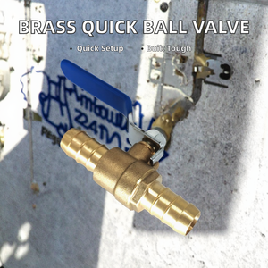 Válvula de bola manual de latón PEX de conexión rápida OEM para manguera de corte de camión con conexión de 16MM/19MM - Product Image 2