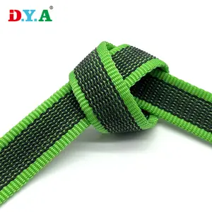 Custom fancy dog webbing heavy duty anti slip silicone grip nylon polyester webbing for dog collar and leash belt