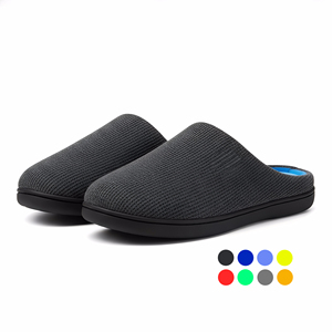 Pantuflas de Interior para <span class=keywords><strong>Hombre</strong></span>, <span class=keywords><strong>Originales</strong></span>, de Algodón, con Punta Redonda, Entresuela de Algodón y Suela de Goma, Ligeras y Cómodas - Product Image 1