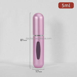 Outer Metallic Aluminum Inner PP Bottle Empty <strong>Atomizer</strong> 5ml <strong>Travel</strong> <strong>Refillable</strong> Mini Spray Bottle <strong>Perfume</strong> Bottles with Window - Product Image 6