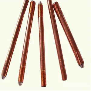 Solid Copper Earth Rod Price copper clad steel ground rod for earthing system