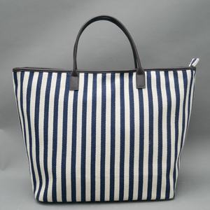 Custom Striped Nylon Tote Bag Canvas Shopper with PU <b>Handles</b> OEM <b>Handbag</b> OEM ODM for Stylish Wholesale Customization Service - Product Image 2
