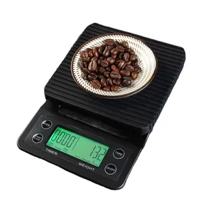 Оптовые продажи кофе весы 3 кг-3 кг 0,1 г кухонные электронные многофункциональные выпечки со шкалой еды с сверхточный балансовый масштаб кофе весы