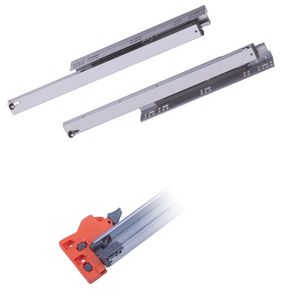 Glissières de tiroir encastrées JOB à roulement à billes, rails dissimulés à montage inférieur, extension complète - Product Image 3