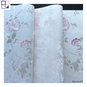 Casa decoración de la pared Floral clásico diseño de papel tapiz de fábrica al por mayor