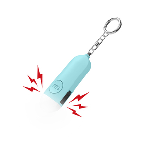 충전식 여성 안전 장치 자기 방어 개인 공황 SOS 버튼 알람 130db 키 체인 미니 개인 보안 경보 - Product Image 3