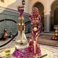Grosir Pabrik Hookah Shisha Aluminium Gaya Wanita dengan Lampu LED