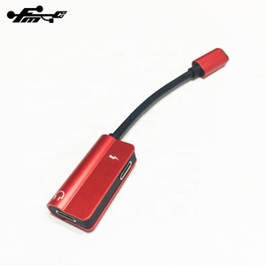 แจ็คหูฟังคู่ <span class=keywords><strong>Aux</strong></span> 2 In 1,อะแดปเตอร์เสียงตัวแยกสายสำหรับ <span class=keywords><strong>Iphone</strong></span> 7/7 Plus/ 8 Plus/xs Max/ <span class=keywords><strong>11</strong></span> Pro Shenzhen Telefono TPE - Product Image 2
