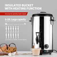 WINNERS 12L 16L Double Paroi En Acier Inoxydable Électrique Isolé Baril Chaudière À Eau Thé Chaud Café Lait Thé Distributeur