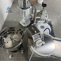 Machine de remplissage et de sertissage rotative de bureau pour produits lyophilisés, flacons en verre de 2 ml, 5 ml, 10 ml, 20 ml, pour sérum, huiles essentielles et parfums