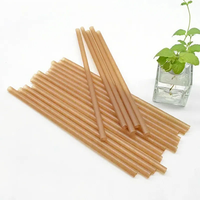 100% Paille à boire en fibre de canne à sucre biodégradable sans plastique paille jetable pour boire du jus