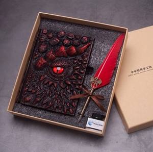 Bộ Bút Lông Ngỗng Thật Phong Cách PUNK Nổi Tiếng Của Nhật Bản Với 5 Chiếc Mực Chai Ngòi Bạc Thay Thế Cho Quà Giáng Sinh - Product Image 2