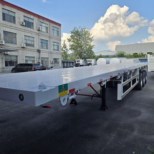 Semi-Trailer <b>Truck</b> Trailer Plastic 20001-25000 kg Payload <b>Flatbed</b> Platform Chassis Fengniao Brand 12.5x2.5x1.5 m - Product Image 3