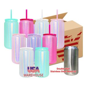 Paquete de 25 Vasos Personalizados con Logotipo Brillante y Luminoso para Sublimación, Vasos de Acero Inoxidable de 16 oz para Refrescos y Cerveza, Regalo para el Día de la Madre - Product Image 1