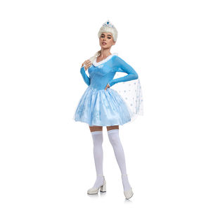 Nouveautés Tenue Cosplay Halloween pour femmes Robe de princesse <span class=keywords><strong>Elsa</strong></span> Reine <span class=keywords><strong>Elsa</strong></span> Costumes de fête - Product Image 4