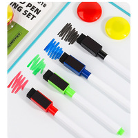Foska plastique noir bleu vert rouge couleur tableau blanc marqueur stylo écriture ensemble avec Mini gomme aimant