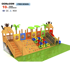Customized Brand New Factory Direct Outdoor Wooden Playground Set for Schools Commercial Use - Product Image 5