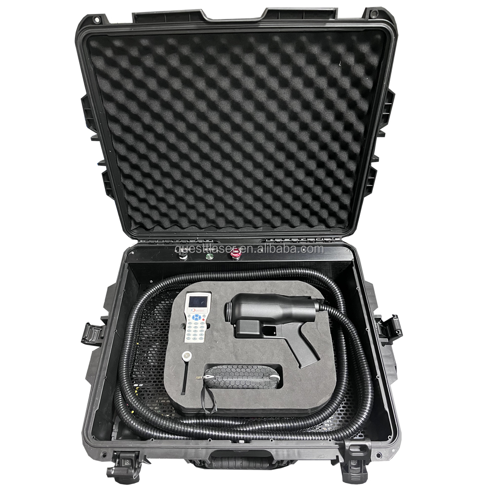 Ручной портативный лазерный очиститель JPT, CE 200 Вт, лазерная машина для удаления ржавчины, чемодан, 100 Вт, волоконный лазерный очиститель ржавчины, цена