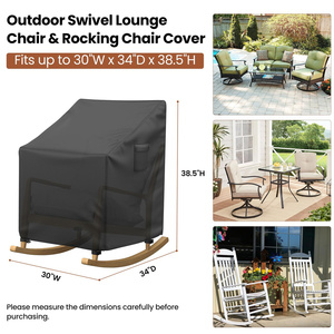 BEELAND Patio chaise berçante meubles couvre Patio chaise couvre étanche extérieur pivotant chaise longue couverture - Product Image 2
