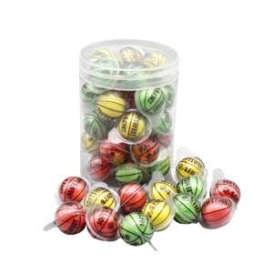 Bonbons gélifiés halal en forme de ballon de <span class=keywords><strong>basket</strong></span>, saveur fruitée sucrée, avec garniture confiture, vente en gros - Product Image 6