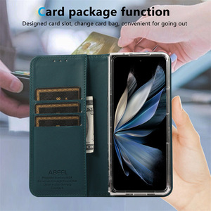 Custodia per telefono in pelle magnetica a libro con RFID impermeabile, design aziendale ABEEL, all'ingrosso dalla fabbrica, per Google Pixel 10 9 Pro Fold - Product Image 2