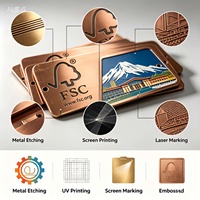 Carte souvenir en laiton personnalisée, anti-ternissement, pour usage extérieur, robuste, avec impression typographique et logo gravé au laser, pour sites touristiques