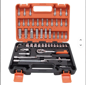High Quality 53PCS Socket Wrench <b>Set</b> Hand Tool Kit Ratchet Spanner <b>Screwdriver</b> Bits None Hand Operated Tool <b>Set</b> None - Product Image 1