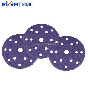 EVERTOOL Disque abrasif multi-perforé en céramique violette, disque de ponçage auto-agrippant, disques de ponçage pour l'automobile - Product Image 1