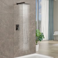 Ensemble de douche Aquacubic ORB Color Rainfall avec pommeau de douche à effet pluie et douchette à main pour salle de bain