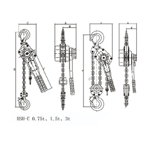<span class=keywords><strong>HSH</strong></span> 0.75ton 0.8 Tấn 1 Tấn 1.5 T 3.2 Tấn 4 Tấn 5 Tấn 2 Tấn Quan Trọng Xử Lý Vật Liệu Thiết Bị đòn Bẩy Khối - Product Image 4