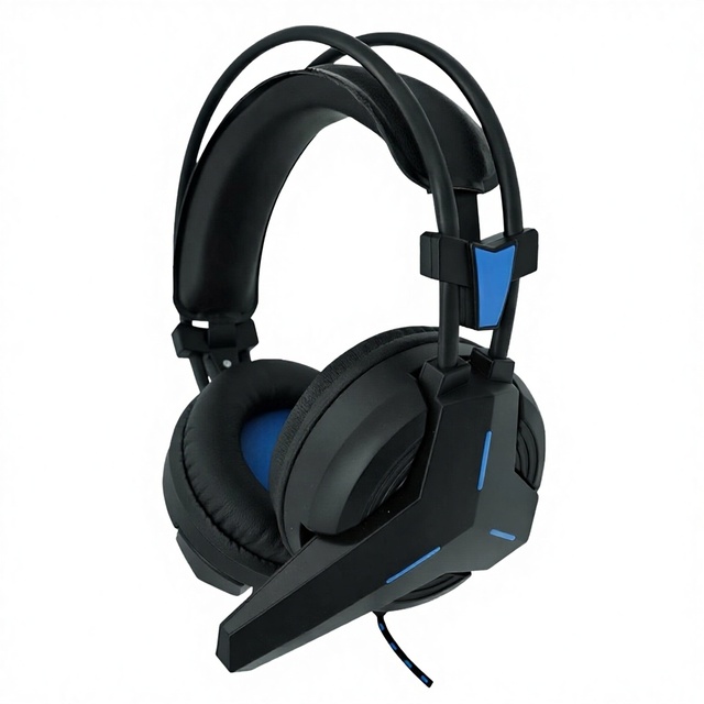 Manufacturer OEM USB Wired Over-Ear Gaming Headset with Mic RGB Light Button Control 1.5M Cord For Music/Gaming
