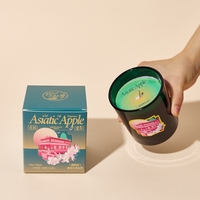 Bougie votive en verre de cire de soja d'aromathérapie à la main avec parfum de lavande luxueux à mèche unique pour la décoration de Noël à la maison
