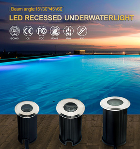 Projecteur <span class=keywords><strong>LED</strong></span> encastré miniature étanche IP68 <span class=keywords><strong>12V</strong></span> 1W 3W en acier inoxydable 2700K pour utilisation sous-marine - Product Image 2