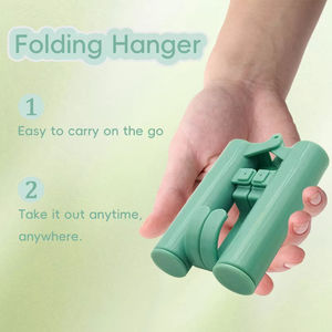 Perchero Plegable de Plástico, Colgador Telescópico Portátil con Diseño de Doble Barra, Compacto para Viajes - Product Image 6