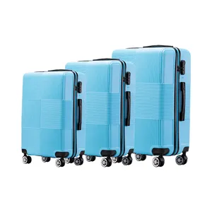 סיטונאי ABS עגלת מזוודת מזוודות נשים באיכות גבוהה מותאם אישית אלומיניום ספינר סגנון חדש קרטון נסיעות אופנתי