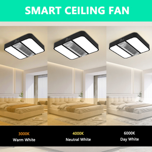 Thiết kế hiện đại sang trọng trang trí phòng hoặc khách sạn quạt trần ánh sáng recessed thông minh LED Đèn quạt trần với điều khiển từ xa - Product Image 4