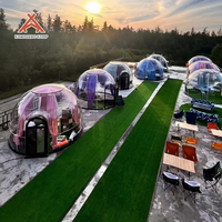 Kawagebo Kamp Maison dôme géodésique extérieure préfabriquée ronde en polystyrène de 5.9m de diamètre