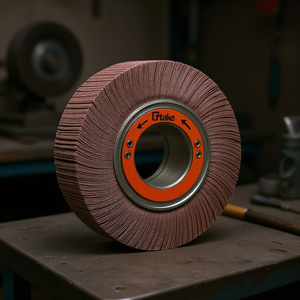 Ttake Abrasive Cloth Flap <b>Wheel</b> 250x30x100 Mm With Hole For <b>Grinding</b> And Polishing - Product Image 3