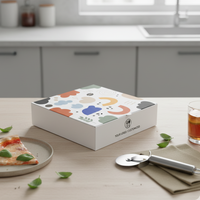 Boîte alimentaire de boulangerie pour retail Boîte d'emballage robuste à rabat avec couvercle à insertion et fond plat