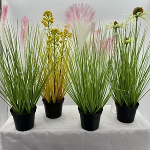 Plantes en pot d'oignon artificiel Du Diudiu 41cm en PVC souple pour la décoration intérieure et de mariage - Product Image 1