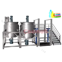 Mélangeur planétaire sous vide de marque COSMATI pour cosmétiques, homogénéisation, émulsification et broyage, avec moteur SUS316L, capacité 500L