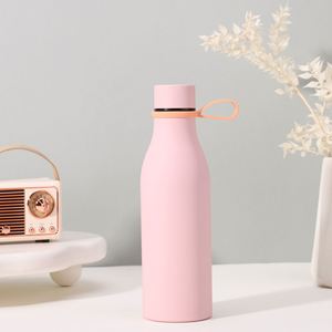350ml 500ml 650ml Slim Sports <b>Bottle</b>, 304 Steel Vacuum Cup with Silicone Grip for Daily Car Drinking Water - Product Image 4