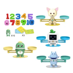 Juguetes educativos divertidos para niños Jinming, juego de matemáticas genial de equilibrio de dinosaurio para niños, juguete de equilibrio de suma y resta de números