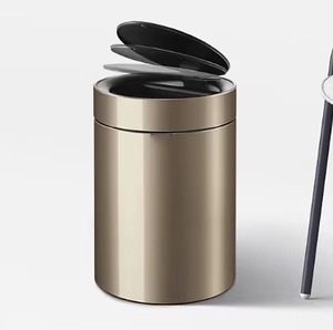 Stainless Steel Sensor Smart Modern <b>Battery</b> Powered Waste Bin Automatic Trash Can Standing Indoor Kitchen Office - Product Image 5
